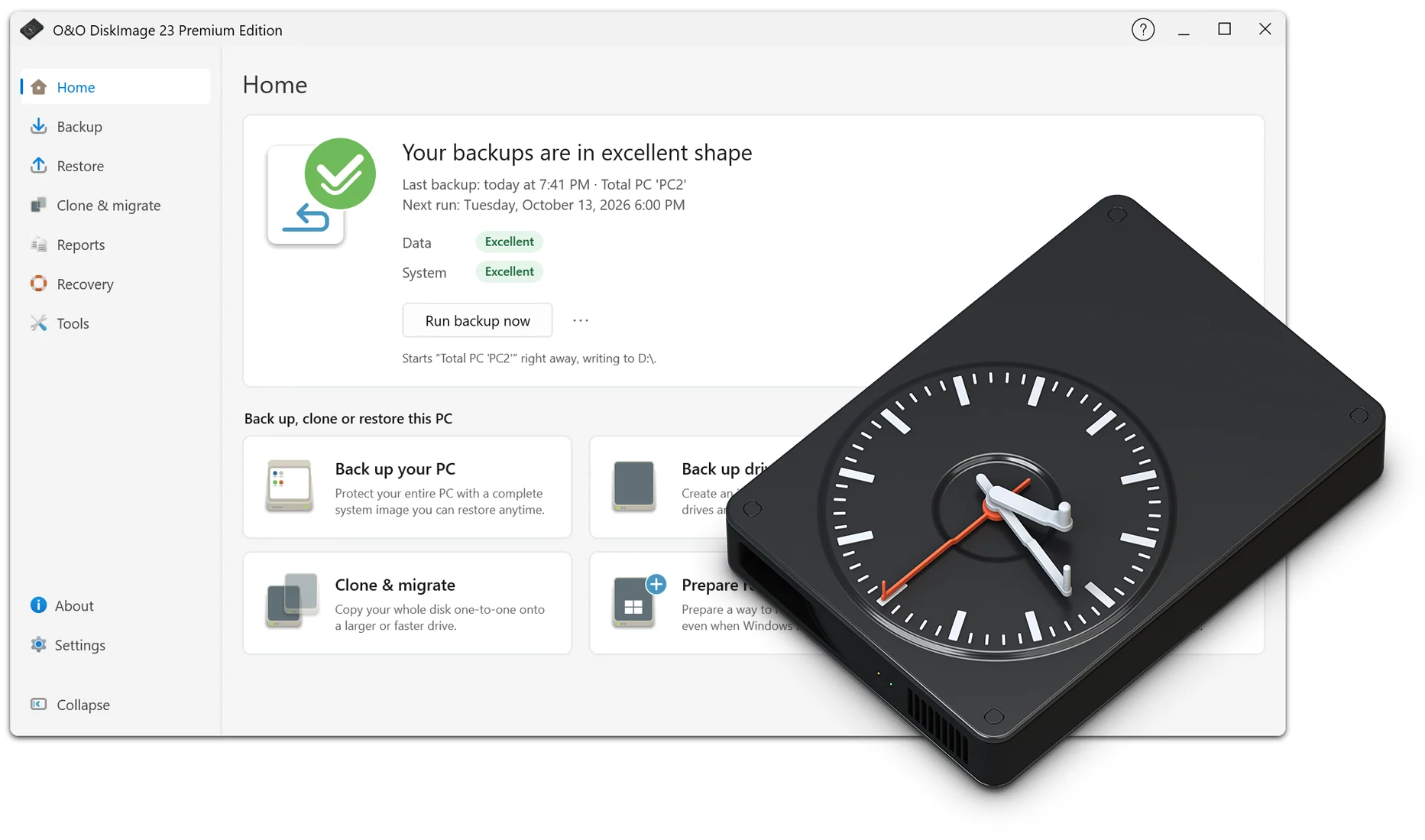 O&O DiskImage 23 Premium - Protect your valuable data